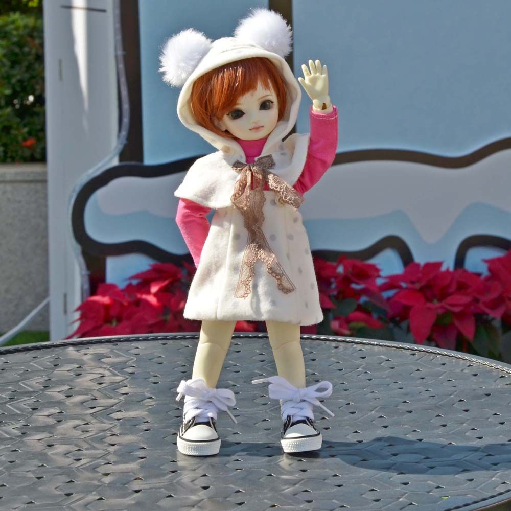 BJD DD 3、4、6、8分娃毛球斗篷套裝